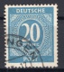 Allied Occupation: 1946 20 Pf. d-Color Used Certificate